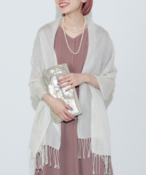 [最安値挑戦]ストール ラメ フリンジ ストール レディース