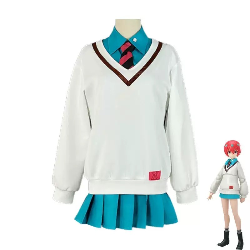 アマテ ユズリハ コスプレ 衣装 ウイッグ付き マチュ 豪華版セット 制服 JK コスチューム 日常用 かわいい 撮影用 仮装 演出服 舞台装 漫遊展 ステージ服 クリスマス 学園祭 文化祭