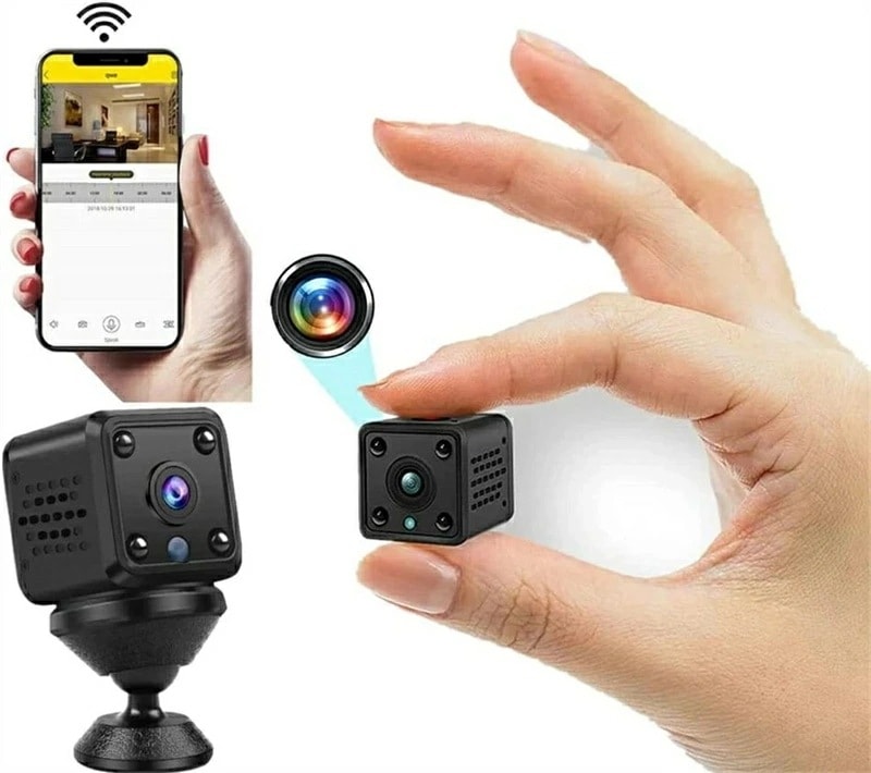 超小型 カメラ ミニカメラ WiFi 室内 1080P スマホで見れる 長時間録画/録音 150広角 動体検知 リアルタイム遠隔 赤外線暗視 防犯カメラ 24時間ビデ IOS/Android対応 小