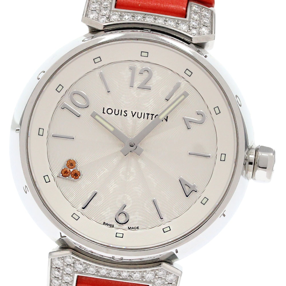 ルイ・ヴィトン LOUIS VUITTON Q131R タンブール ハートラブダイヤ MM ラグダイヤ クォーツ ボーイズ _860831【中古】