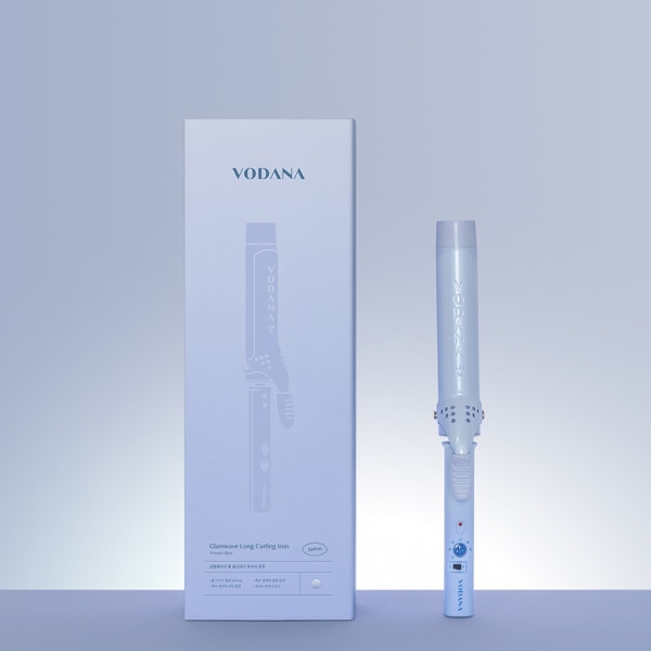 ボダナ グラムウェーブ ロング ボンヘアアイロン FV 34mm パウダーブルー