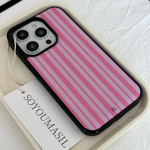 pink line iPhoneケース（エポキシ／MagSafeガラス）