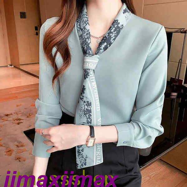 ブラウス レディース 長袖ブラウス 秋新作 オフィスブラウス リボンvネック オシャレブラウス シフォントップス 韓国風 大人 上品 通勤OL ゆったりTシャツ 大きいサイズ 40代 30代 50代 4,789円