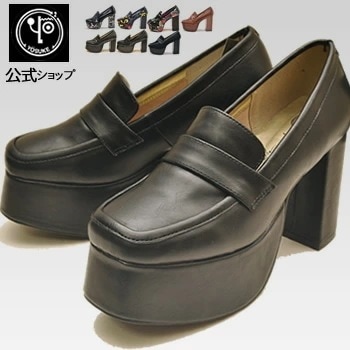 【公式】 ヨースケ 厚底パンプス ヒール ローファー レディース 歩きやすい 11cm 太ヒール 4,413円