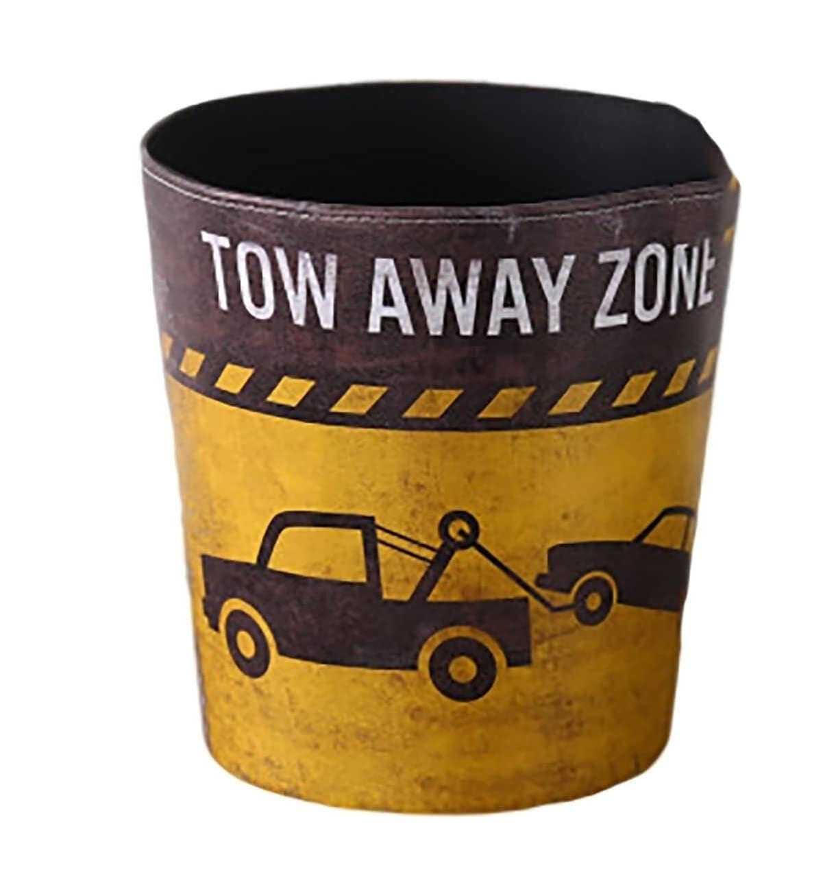 ゴミ箱塵箱 ごみ箱垃圾桶 ゴミ箱ヨーロピアンスタイルレトロPUレザーくずかご紙バスケットゴミ箱ゴミ箱 キッチンゴミ箱 寝室 オフィス デスク下 (Color : A Size : 25*26.5cm