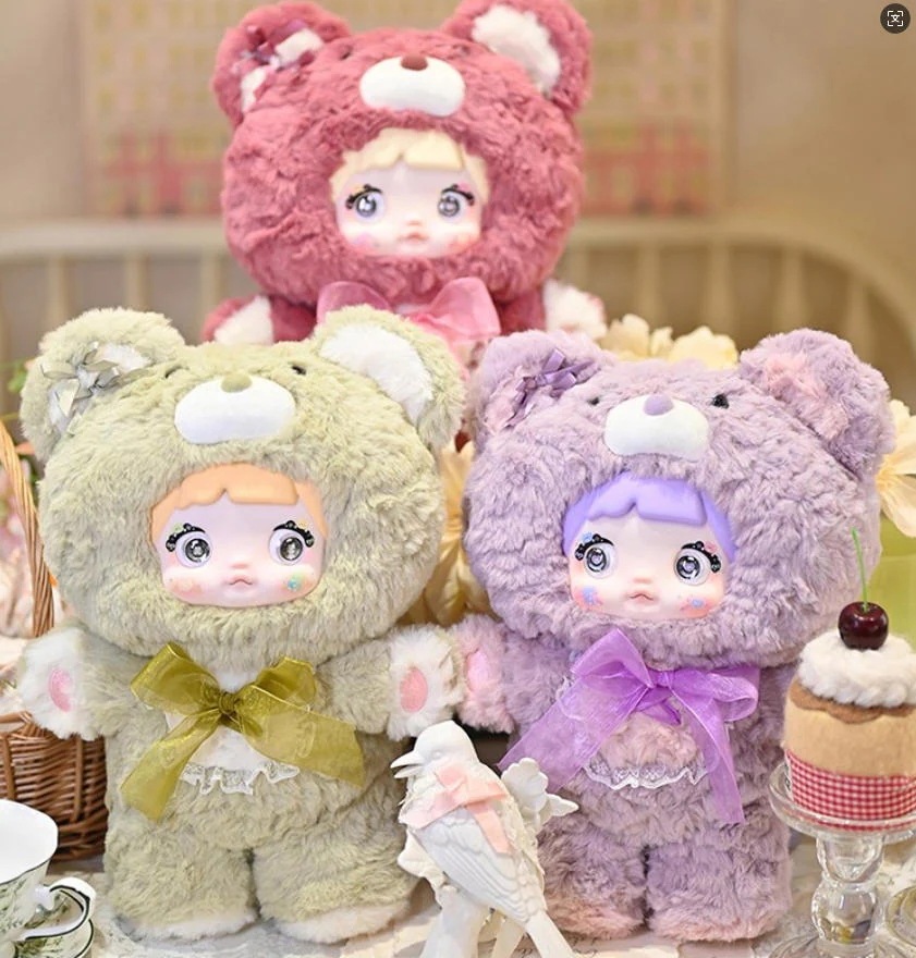 Nommi 限定【公式正規品】Big Size 35cm おやすみなさいクマさんシリーズ 400% ぬいぐるみ ブラインドボックス かわいいギフト フィギュア プレゼント