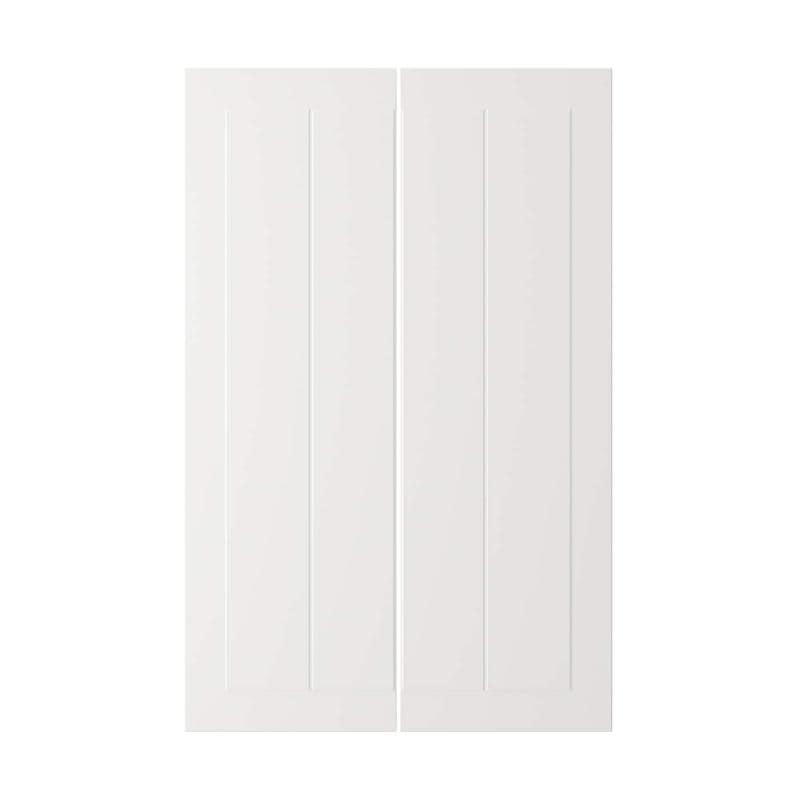STENSUND ステーンスンド 扉 コーナーベースキャビネット用 部品2個 - ホワイト 25x80 cm