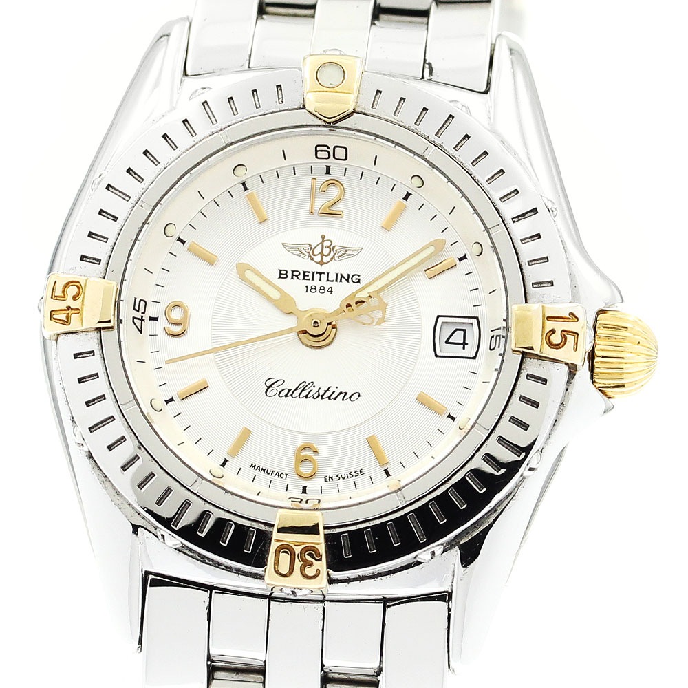 ブライトリング BREITLING B52045.1 カリスティーノ デイト クォーツ レディース _884216【中古】