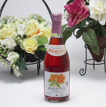 【 12本セット】北海道産葡萄100％ おたる 微発泡ワイン　ナイアガラ（ロゼ/やや甘口）　500ｍ