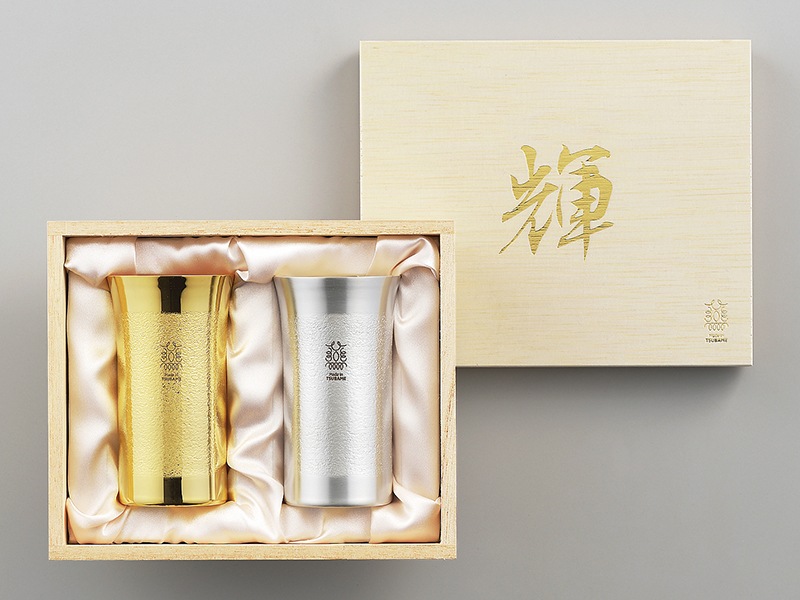「輝」純銅銘酒器 金・銀 2pcセット