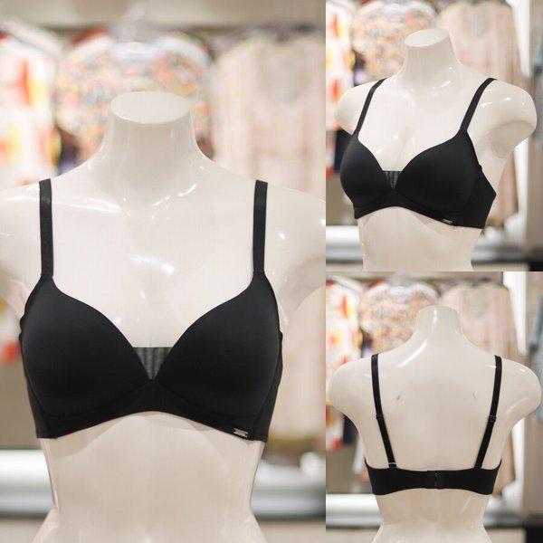 AK Bundang店 ナイロン スパン ノーワイヤー ブラジャー BR1844A BK 7,471円