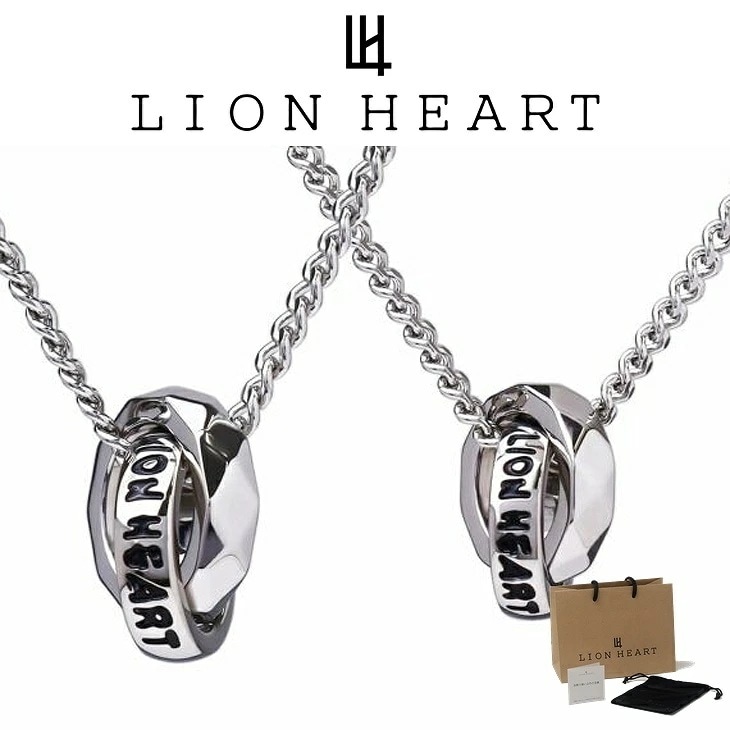 ネックレス メンズ 限定展開 LH-1 THE EDGE シグネチャー カッティング ダブルリング ペア スペシャルパッケージ サージカルステンレス316L LH-03NE074 【ネコポス】