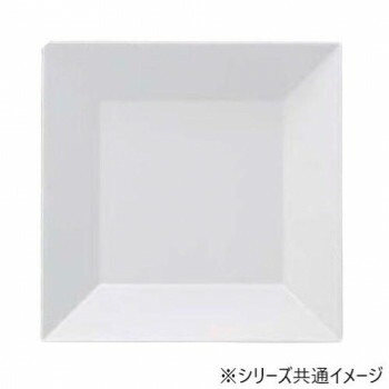 福井クラフト　メラミン40cmスクエアー盛皿ホワイト 51353750