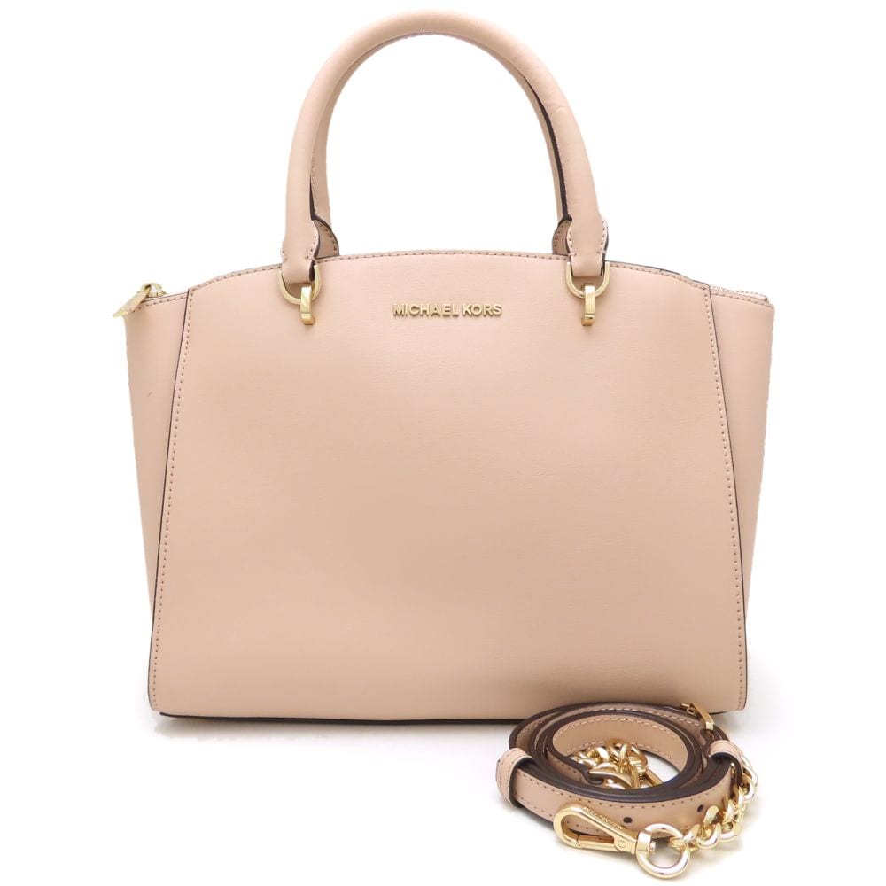 35H7GEOS3L ハンドバッグ 2WAY レザー ピンク/352297【中古】