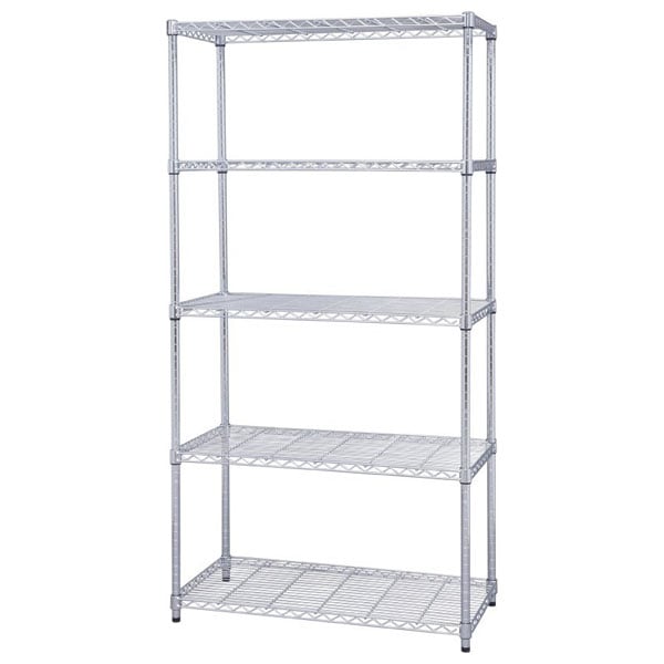 アイリスオーヤマ MR-9018J メタルラック（5段・91cm幅）奥行46cm 高さ178.5cm ポール径25mm MR9018J