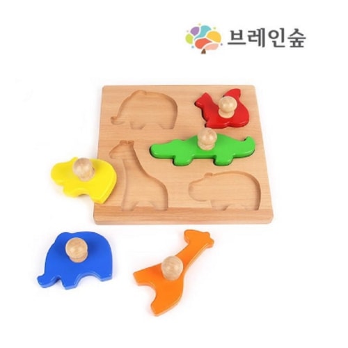 ブレインフォレスト乳幼児ビッグ動物ハンドルパズル幼稚園児童家学院教授教区団体創造性