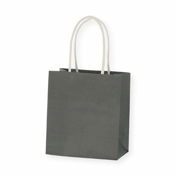 （まとめ買い）シモジマ HEIKO 手提げ紙袋 スムースバッグ 15-08 ナチュラルグレー 25枚 幅150xマチ80x高165mm 003138595 [x3セット]