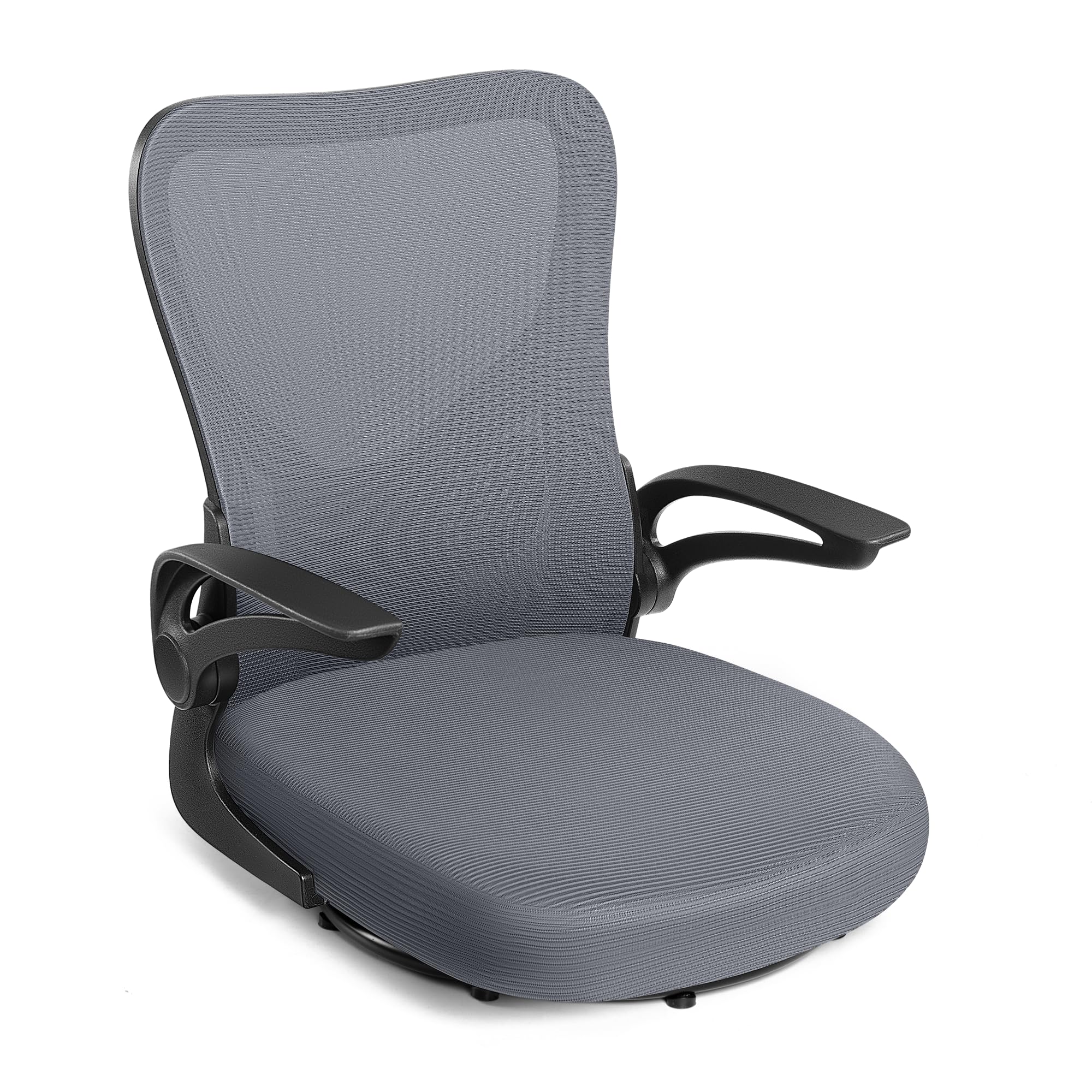 座椅子 回転座椅子 360度回転 疲れない デスクチェア 疲れない 通気性 椅子 メッシュ 和室オフィスチェア 人間工学 腰痛対策 10分簡単組み立て 通気性 ブラック