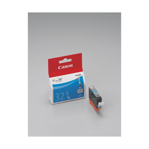 (まとめ) キヤノン Canon インクジェットカートリッジ BCI-321C シアン 1個入 (×3セット)