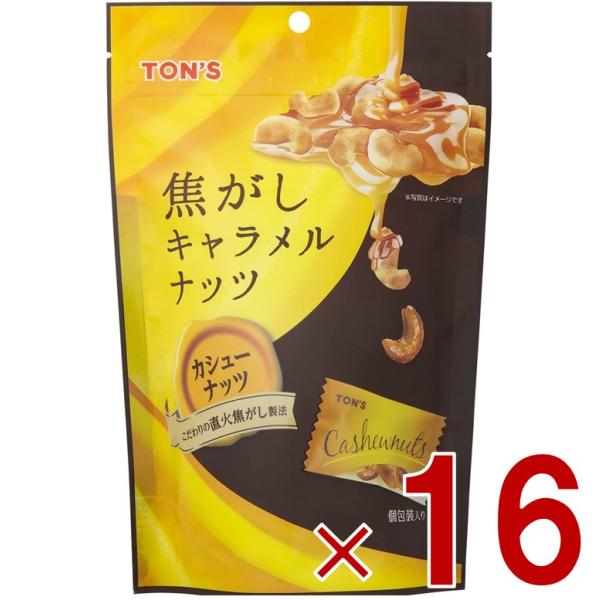 東洋ナッツ TON S トン 焦がしキャラメルナッツ カシューナッツ 75g 焦がし キャラメル ナッツ 個包装 16個