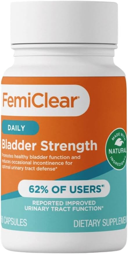 FemiClear 膀胱炎サプリメント 60 カプセル30 日分　ナチュラルサプリメント 尿漏れ膀胱の強化