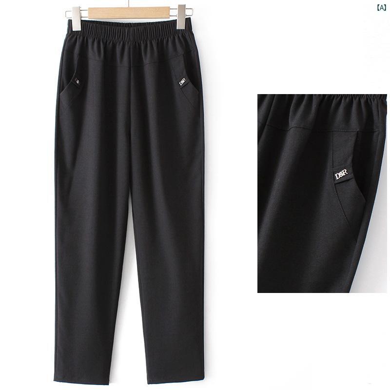 レディース ファッション おしゃれ 春夏 秋　冬 大人 上品 高級 マダム プレゼント 敬老日　おばあちゃん 夏 パンツ 薄手 カジュアル 九分丈 ストレート レッグ パンツ 5,194円