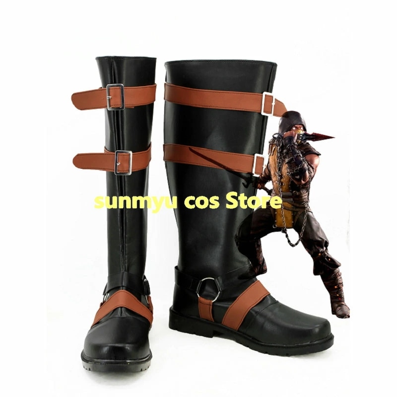モータルコンバット スコーピオン ブーツ コスプレ靴 8,167円