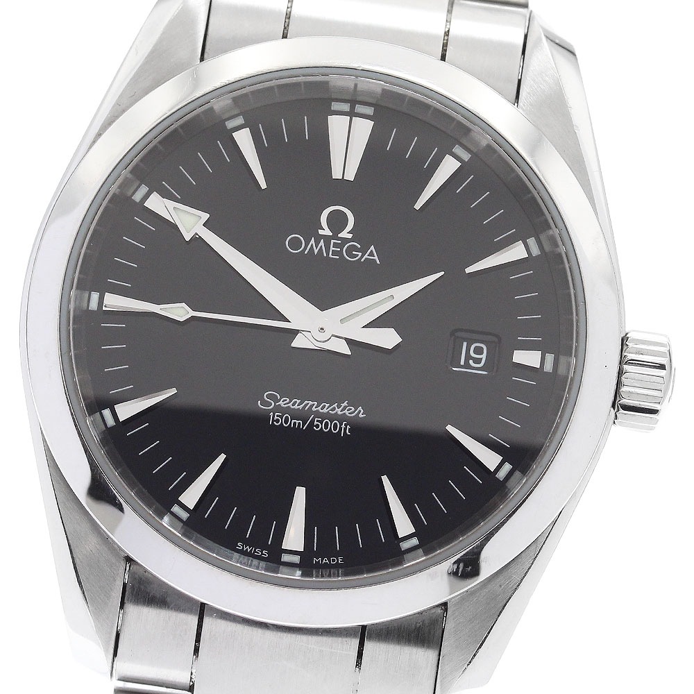 オメガ OMEGA 2518.50 シーマスター アクアテラ デイト クォーツ ボーイズ _894802【中古】