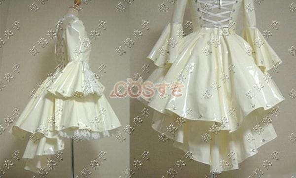 ちょびっツ ちぃ LOLITA洋服 白いきらきら皮 コスプレ衣装 COS 高品質 新品 Cosplay アニメ コスチューム