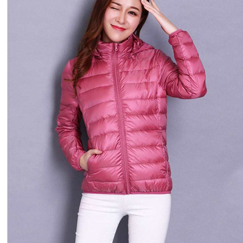 ダウンジャケット レディース 厚手 ダウンコート レディースダウン 無地 ショート ジップアップ フード付き 軽量ダウンジャケット ダウンパーカー インナーダウンコート カジュアル 保温 スポーツ 通