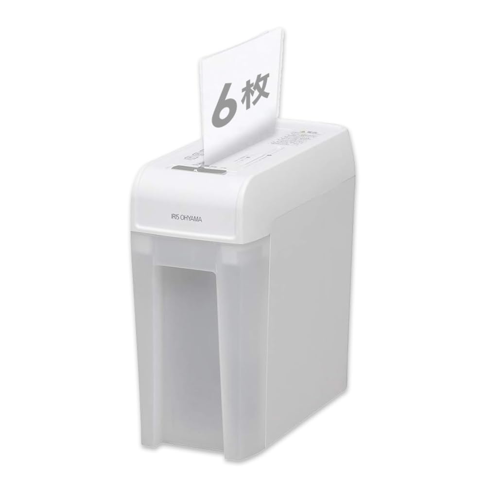 静音シュレッダー 家庭用 細断枚数5枚 クロスカット 連続使用5分 CD/DVD/カード対応 ダストボックス8.8L A4/110枚収容 P5HCS ホワイト 6,387円