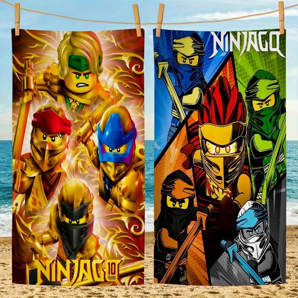 N-ninjago-マイクロファイバービーチタオル,ビーチタオル,クール,l-レゴ,速乾性,柔らかく,吸収性,ヨガ,水泳,登山 - 15