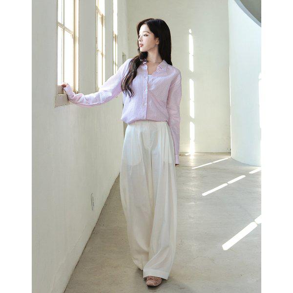 NEW [ノ・ジョンウィ] 女性用ツータックワイドプリーツパンツ 05416542