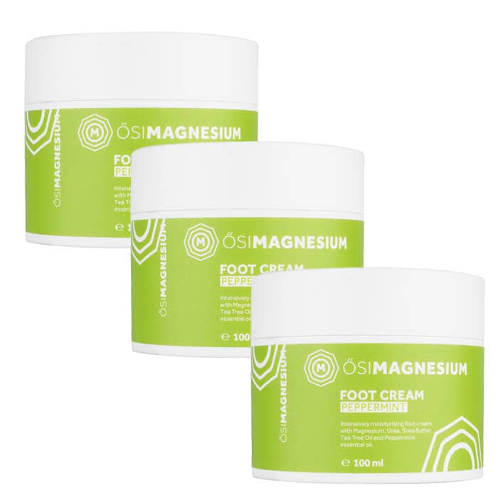 使用期限：2026年02月　オシマグネシウム マグネシウム フットクリーム 100ml 3本 OSIMAGNESIUM Magnesium Foot Cream　海外直送日時指定不可　国際郵便発送