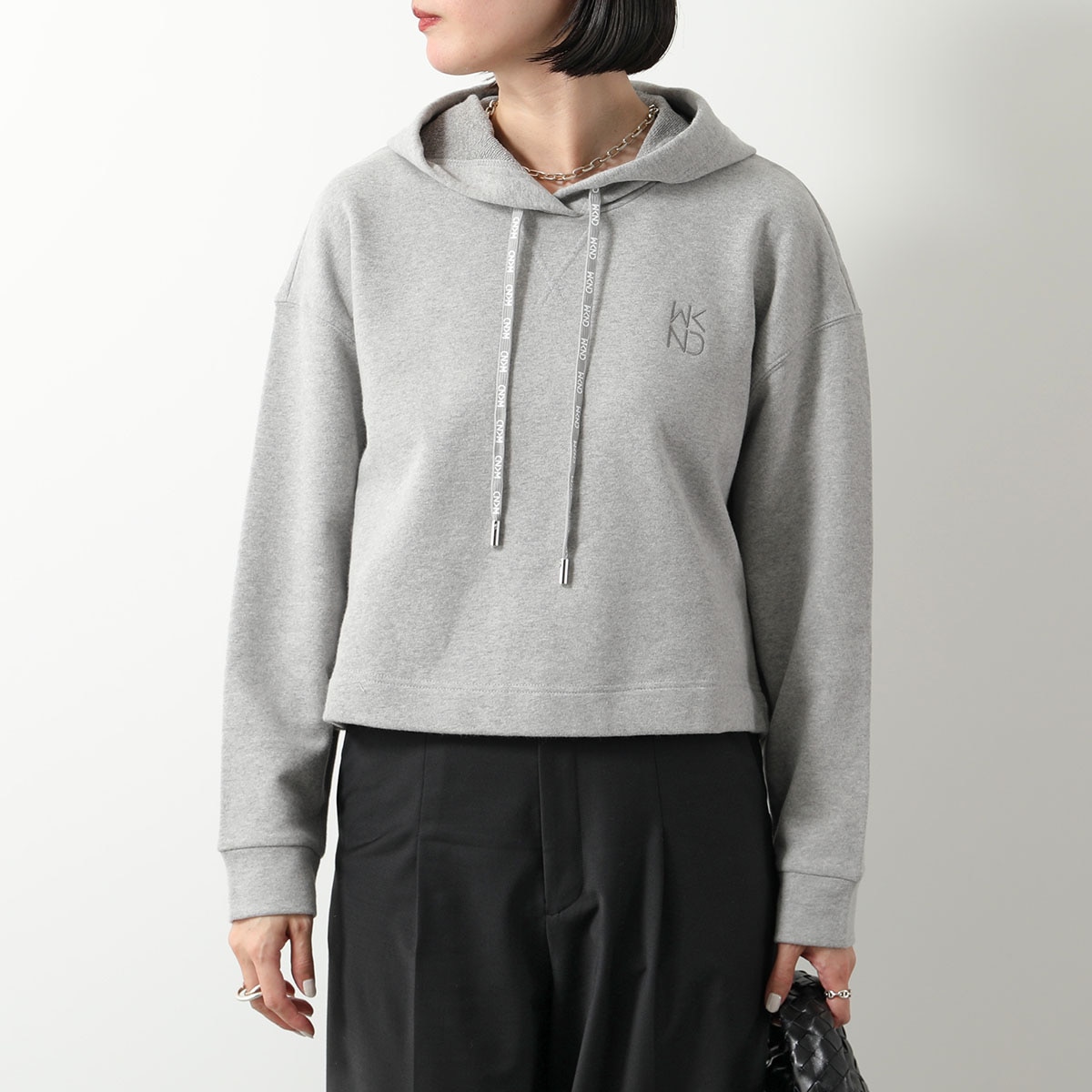 WEEKEND MAX MARA ウィークエンド マックスマーラ パーカー COLLEG カレッジ レディース スウェット コットン プルオーバー ロゴ 刺繍 長袖 004