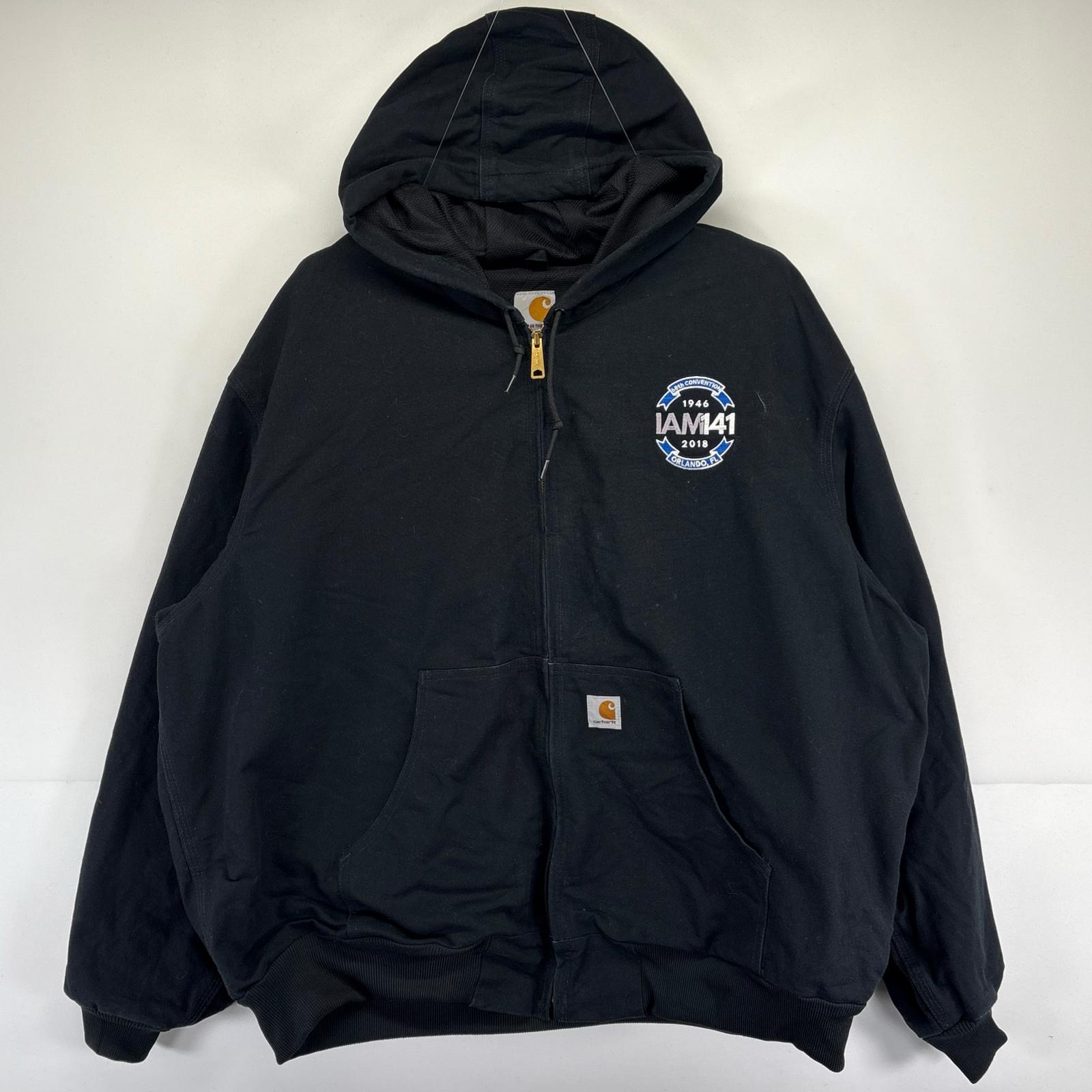 古着 USA製 ワークジャケット 大きいサイズ アクティブジャケット 裏地メッシュ 3XL ブラック メンズ 20,350円