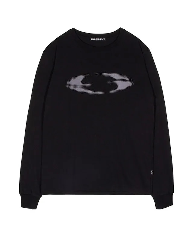 OVAL LOGO LONG SLEEVE [BLACK]