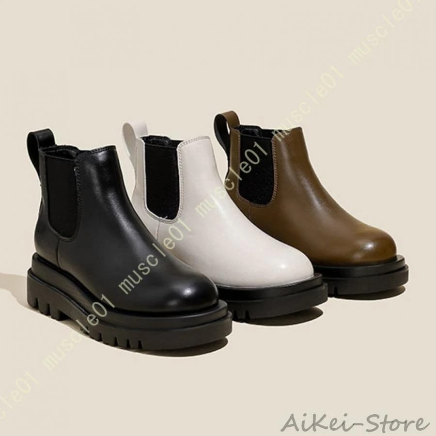 軽量 厚底ソール サイドゴア ショートブーツ レディース チェルシーブーツ レディース サイドゴアブーツ ショートブーツ アンクルブーツ カジュアルブーツ限定特価