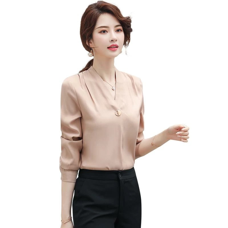 レディース シャツ ブラウス パンツ カジュアル シンプル オフィス ビジネス ブリティッシュ 女性 ファッション スタイリッシュ 韓国 春秋