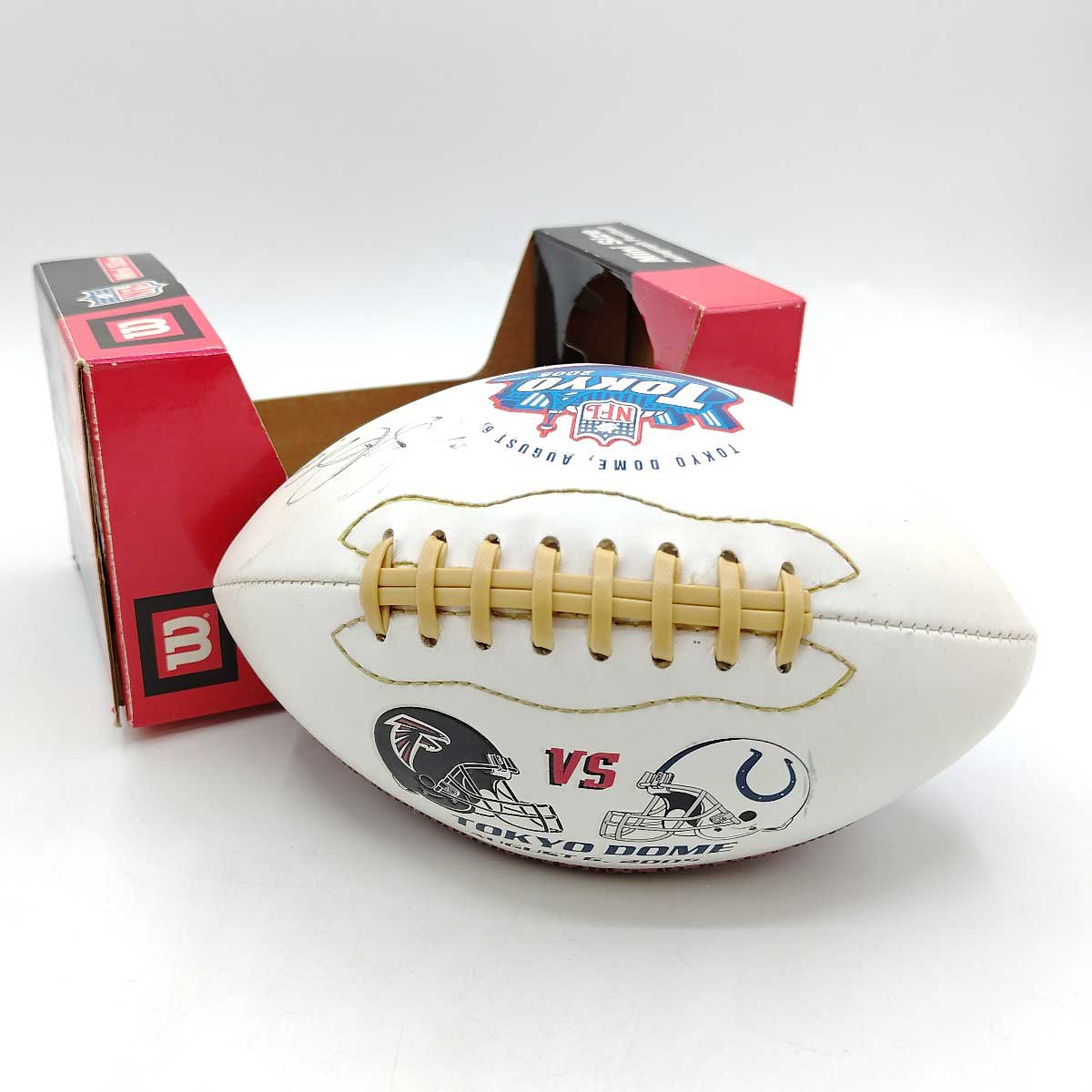 【中古】NFL コルツ vs ファルコンズ TOKYO BOWL アルジ クランプラー選手 直筆サイン入り
