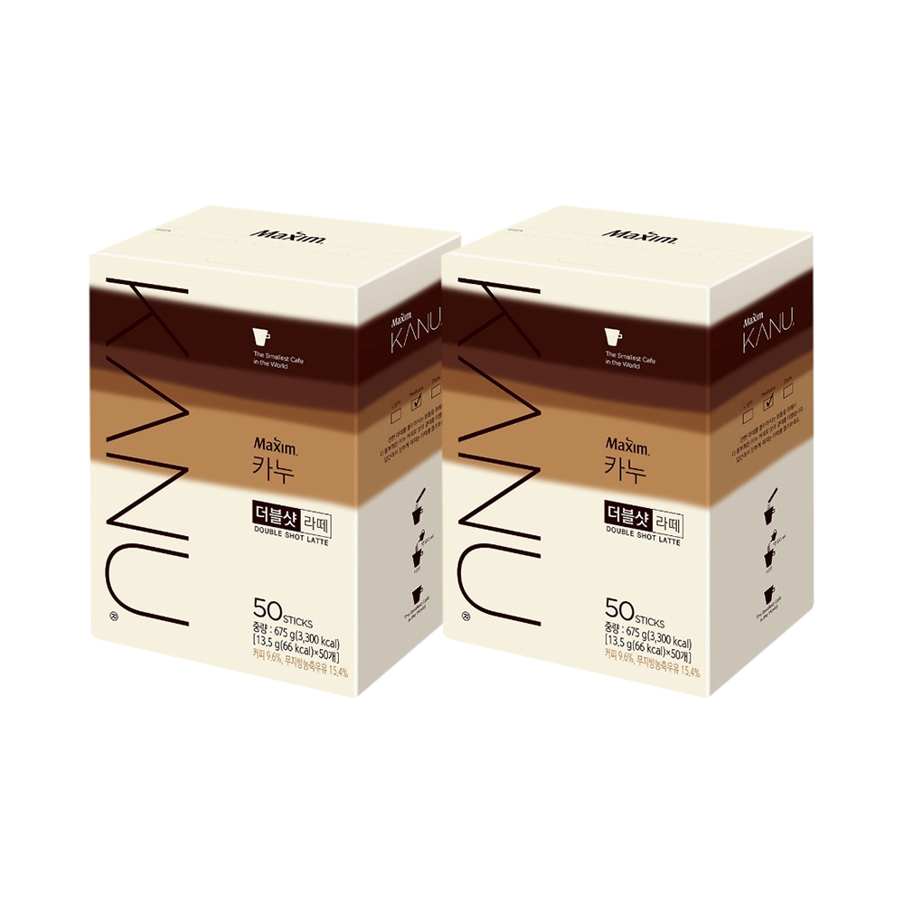 ダブルショットラテ コーヒー 50本 x 2箱 計100本