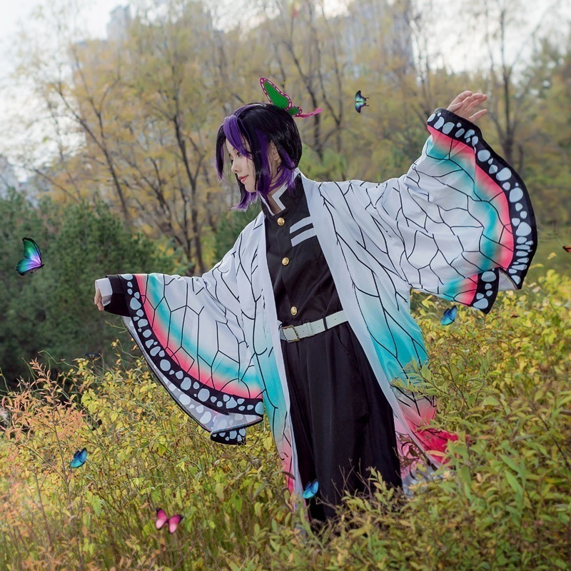 蝶忍コスプレ鬼殺隊ユニフォーム虫柱制服女二次元アニメ