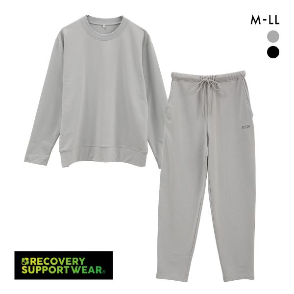 リカバリーサポートウェア メンズ ルームウェア パジャマ 上下セット 長袖 紳士 管理医療機器 血流