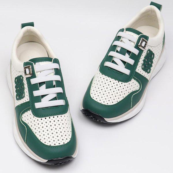 シューズパンチング 女性 レディース 夏 スリッポン スニーカー スニーカー 4cm smL585_P419608240