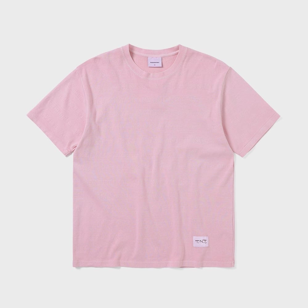 ディス・イズ・ネヴァー・ザット TNT ジャカードTシャツピンク