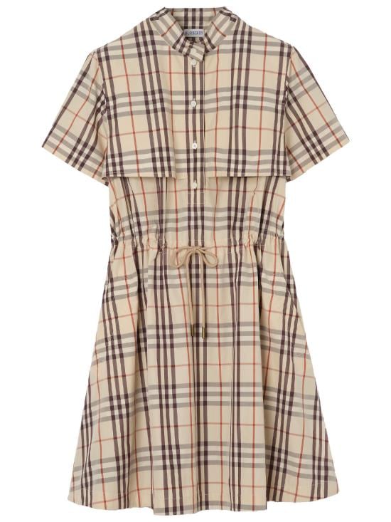 BURBERRY Women Short Skirts 8123248 C5586 ALMOND BEIGE IP CHCK