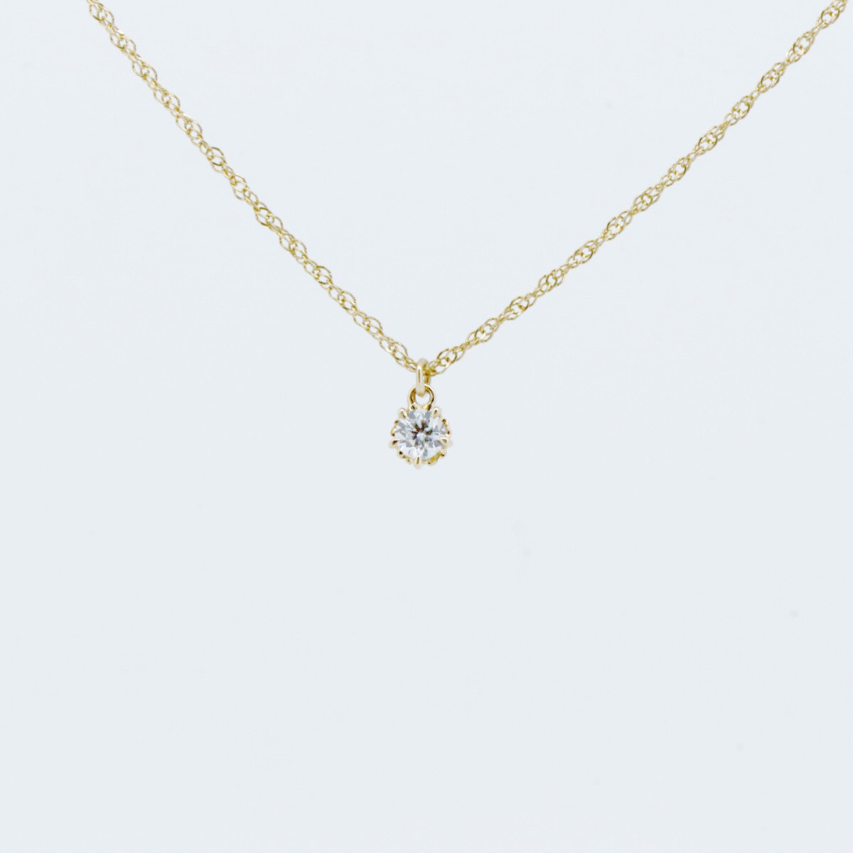ダイヤモンド ネックレス 0.10ct K18YG(18金 イエローゴールド) 質屋出品