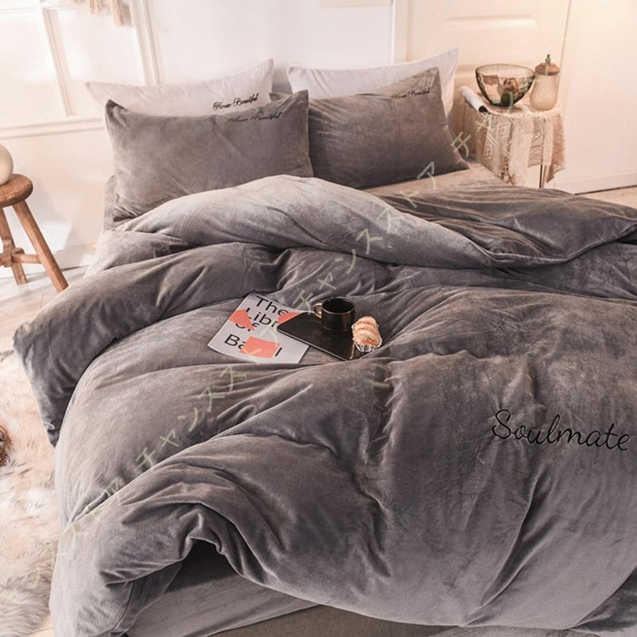 お手頃価格 シンプル セット 寝具カバー ピンク 布団カバー3点セット 暖かい ベッド 洋式和式兼用 シングル 布団カバー