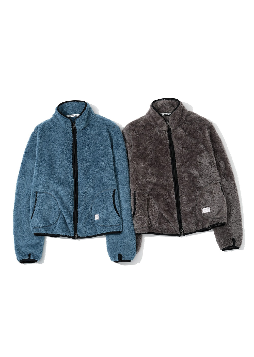 【ROCCI ROCCI】 SHERPA FLEECE ZIPUP : 2COLORS