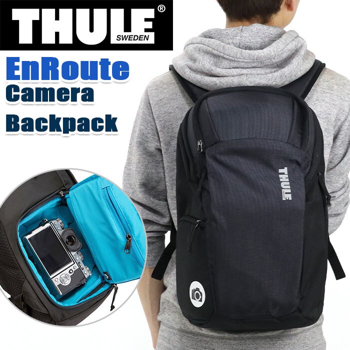 リュック THULE スーリー 正規品 リュックサック デイパック ENROUTE M DSLR カメラバッグ カメラリュック メンズ レディース 20L A4 一眼レフ ミラーレス アンルート カメ